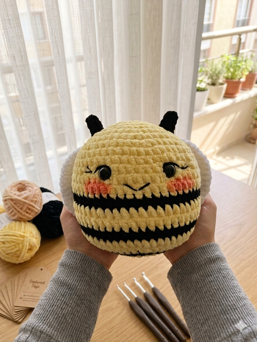 Pofuduk Kadife Amigurumi Bal Arısı🐝